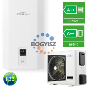 FISHER E-HEATR FHF-WHS-121CE3 LEVEGŐ-VÍZ HŐSZIVATTYÚ (HIDRAULIKUS EGYSÉG+KÜLTÉRI EGYSÉG) / 12KW / A++ / R32